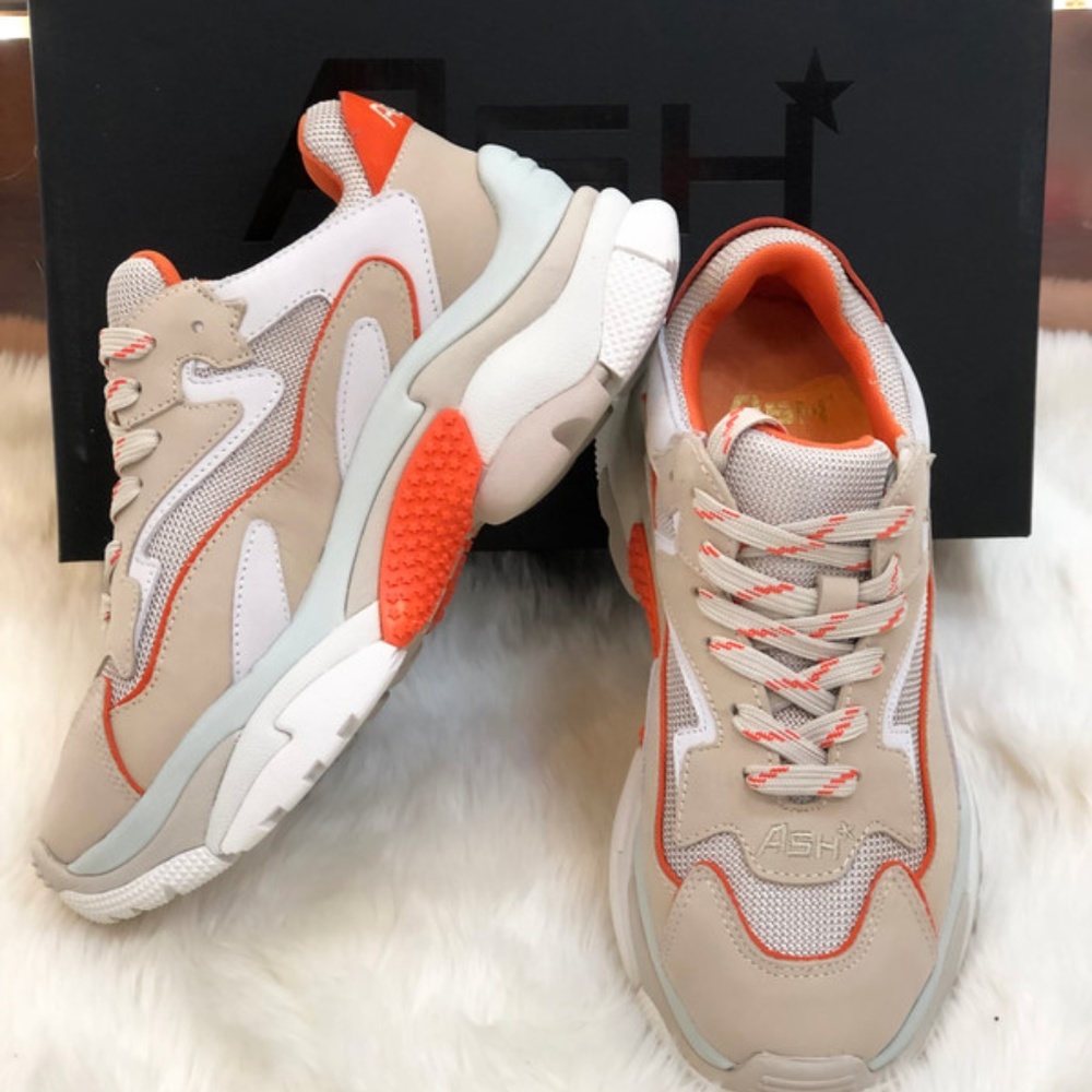 ASH Addict Bis Cream/Orange/White Ugly Sneakers